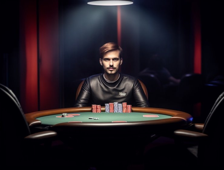 Studio dealer langsung dengan pencahayaan profesional dan peralatan meja kasino standar internasional